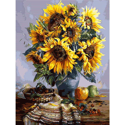 

Sunflower 5D DIY Full Drill Rhinestone Diamond Painting Artcraft Home Decor