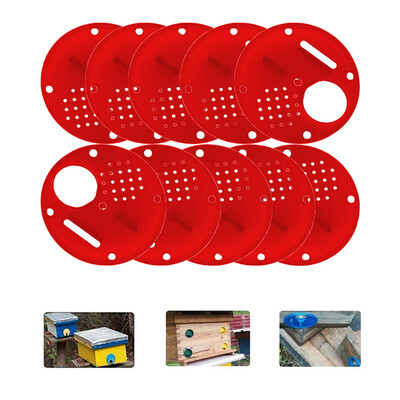 

Gobestart 20pc Plastic Bee Nest Door Entrance Disc Bee Hive Nuc Box Entrance Gate Tool