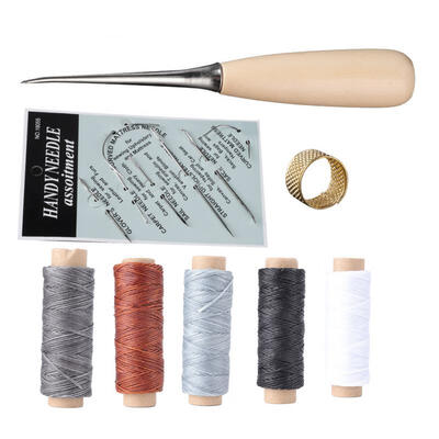 

Greensen Leather Craft Accessories Sewing Stitching Awl Tool Wax Thread Set