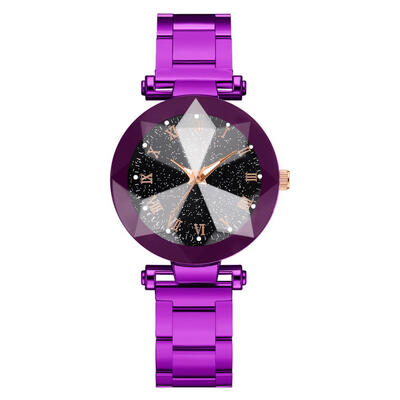 

Hot Sale Womens Watches Scale Dial Ladies Fashion Multi-Angled Raised Starry Sky Quartz Wristwatch Clock Zegarek Damski