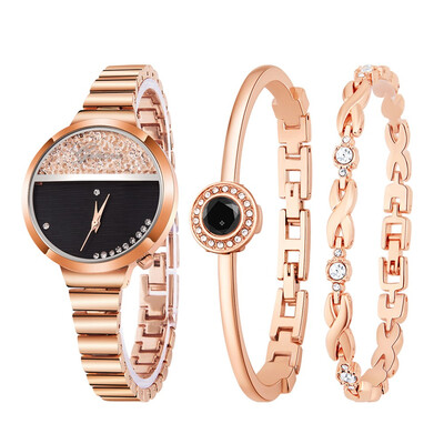 

RM Women Stainless Steel Bracelet Band Analog Quartz Round Wrist Watch Watches