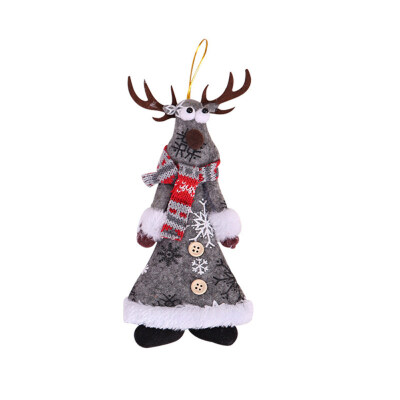 

Christmas Santa Elk Snowman Hanging Ornament Tree Party Home Showcase Decoration