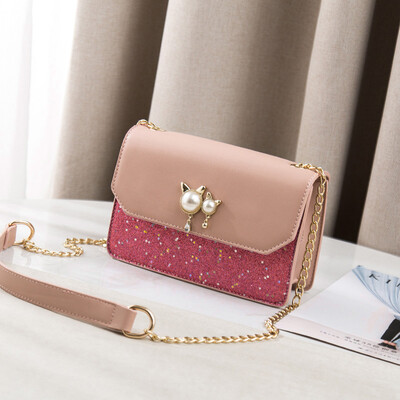 

Summer summer chain bag on the Korean version of the student single shoulder inclined bag fashionable
