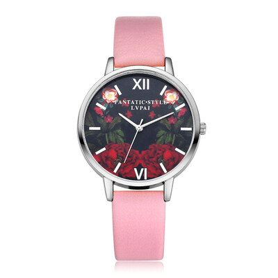 

Womens Watches Business Leather Strap Clock Silver Rose Shading Scale Dial Ladies Quartz Wristwatch Fashion Zegarki Damskie