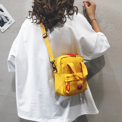 

Mini canvas bag female summer new 2019 net red texture wild multi-function shoulder shoulder slung shoulder bag