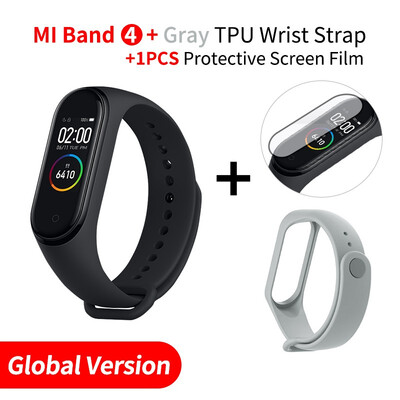 

2019 Original Xiaomi Mi Band 4 band3 Smart Color Screen Bracelet Heart Rate Fitness 135mAh Bluetooth50 50M Swimming Waterproof