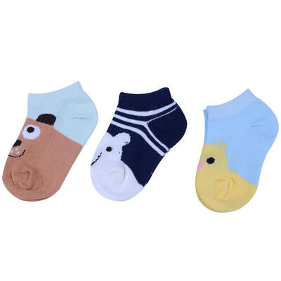 

3 Pairs Cute Cartoon Animal Baby Kids Boys Girls Socks Toddler Cotton Socks