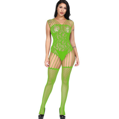

Toponeto Women Open Crotch Mesh Lingerie Hollow Fishnet BabyDoll Underwear Nightwear