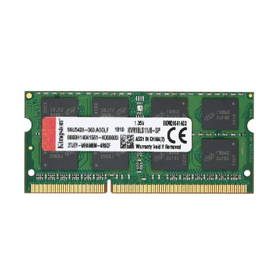 

Genuine Original Kingston KVR Notebook RAM 1600MHz 8G 135V Non ECC DDR3 PC3L-12800 CL11 204 Pin SODIMM Motherboard Memory