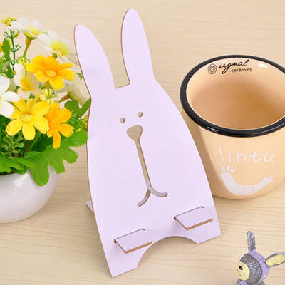 

Jailbreak Rabbit Mobile Phone Charging Bracket Wooden Lazy Bed DIY Phone Holder Stent Holder For IPHONE Android Phones
