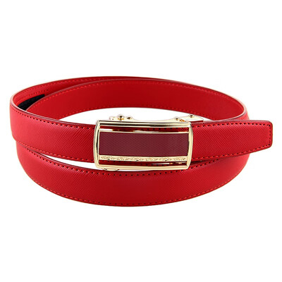 

BPSTAR Womens Automatic Buckle Genuine Leather Ladys Ratchet Holeless Belt Business High Quality Womens Real Belt for Pants