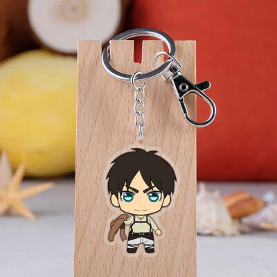 

Attack On Titan Anime Acrylic Double-sided Transparent Keychain Cute Pendant