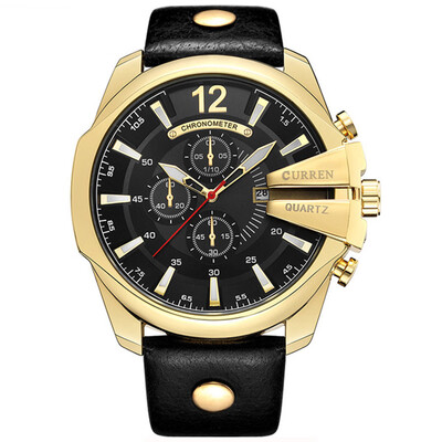 

CURREN Men\s Luxury Band Material Type Leather Sport Watch