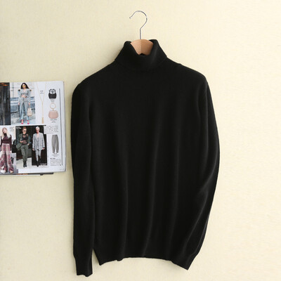 

QIANMUCHUN Womens High Lapel Cashmere Sweater Comfort Soft 5782