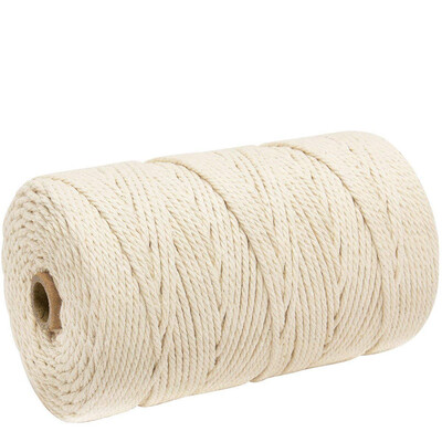 

Siaonvr 3mm x 200m Macrame Cotton Cord For Wall Hanging Dream Catcher