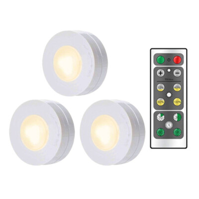 

3 Lights 1 Remote Controller Touch Night Lamp Battery Powered Touch Sensor Under Cabinet Lights For Kitchen Wall Lamp