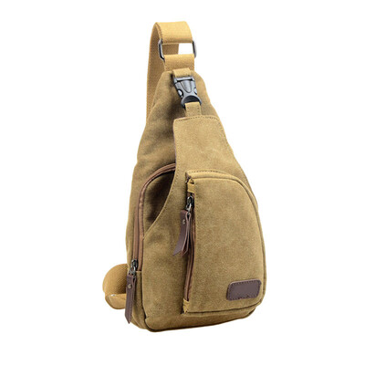 

Men Canvas Chest Bag 2019 Casual Messenger Bags Military Handbags Fesign Practical Shoulder Bags For Male YJ