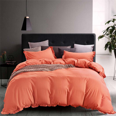 

Gobestart New Polyester Quilt Cover Multiple Colors Gift Soft Feel Bedding 3 Pcs