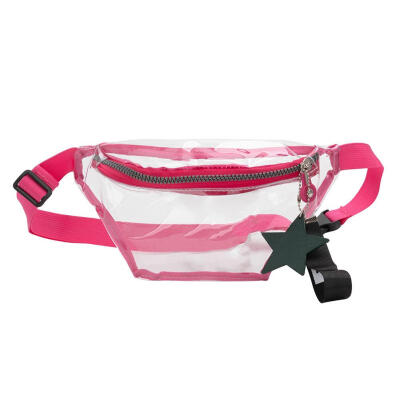 

Fashion PVC Transparent Fanny Pack Women Waist Bags Shoulder Messenger Bags