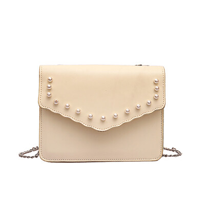 

Women Chain Shoulder Bag Ladies PU Leather Flap Messenger Bags Fashion Small Square Bag Shopping Handbag T10