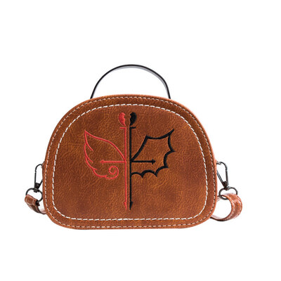 

Vintage Wing Embroidery Zipper Adjustable Shoulder Crossbody Bag Women Handbag