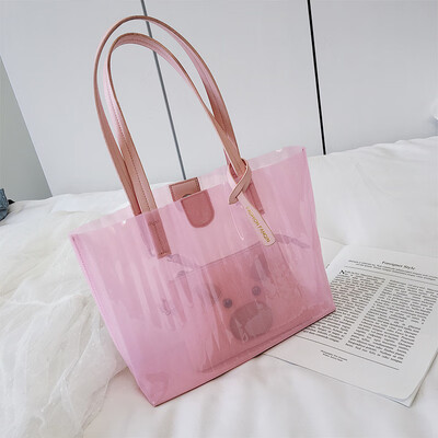 

Summer new large capacity bag female 2019 new wave Korean version of the wild single shoulder slung fashion transparent mother bag
