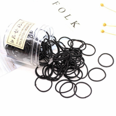 

Girl Elastic Rope Hair Ring Ties Ponytail Holder Hairbands With Storage Box