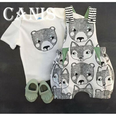 

US Newborn Infant Baby Kid Boy Summer Outfit Top ShirtStrap Short Pants Clothes