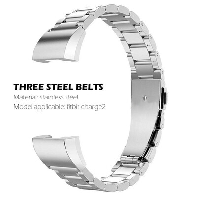 

Metal Wristband for Fitbit Charge 2 Stainless Steel Watch Band Bracelet Strap