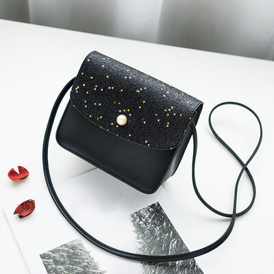 

Tailored Women Sequins Pearl Cover Crossbody Bag Messenger Bag Shoulder Bag Coin Bag BK
