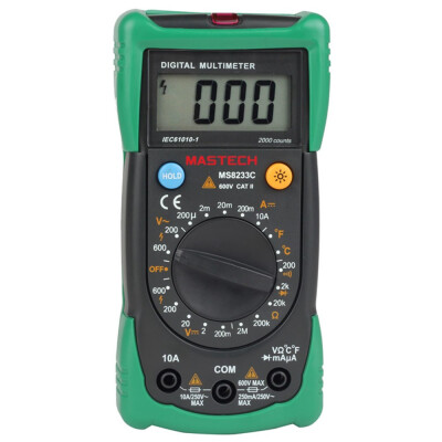 

Mastech MS8233C Handheld Multimeter Digital Multimetro Temperature Non-contact voltage Tester