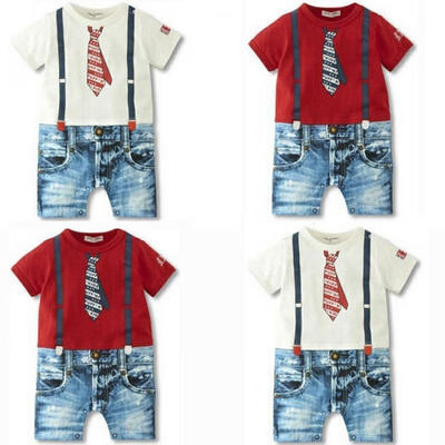 

3-24M Baby Boys Kids Overalls Costume Suit Grow Outfit Romper Pants Clothes