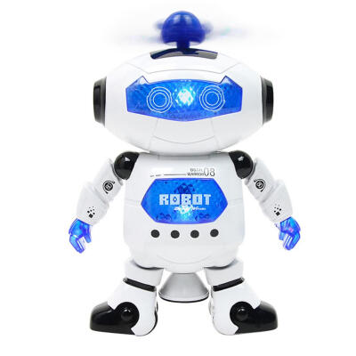 

Electric Dancing Intelligent Robot Toy 360 Rotating Space Robot Kids Gift