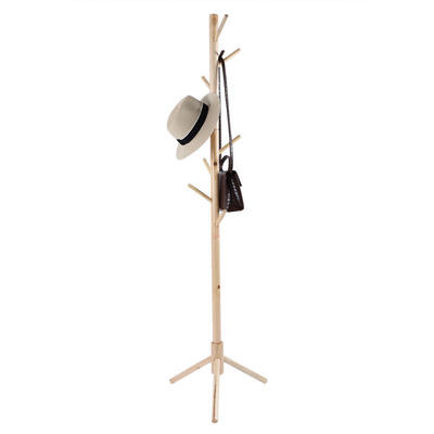 

Greensen Tree Style Wooden Coat Hat Rack Cloth Hat Stand Standing Hanger Floor Stand Bedroom