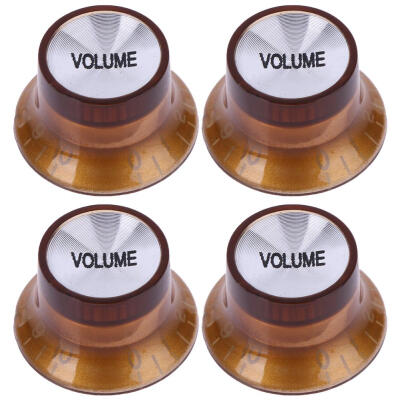 

4pcs 2 Volume2 Tone Control Buttons Speed Knobs Guitar Parts Replacement