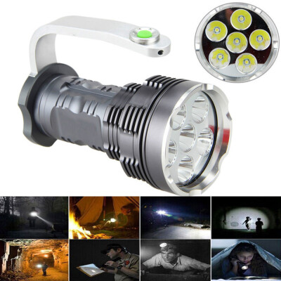 

Saidsome Rechargeable LED Searchlight Tactical Flashlight 6T6 Spotlight 8000 Lumens flashlight lamp