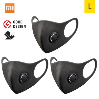 

3PCS Xiaomi Smartmi Anti-Pollution Air Sport Face Mask Block Respirators PM25 Haze Anti-haze Adjustable Ear Hanging 3D Design Com