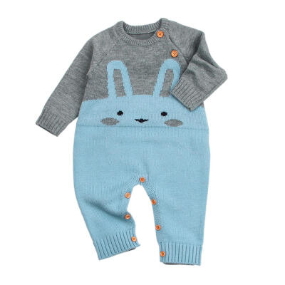 

Baby Rompers Winter Newborn Girls Christmas Long Sleeve Knitted Jumpsuits