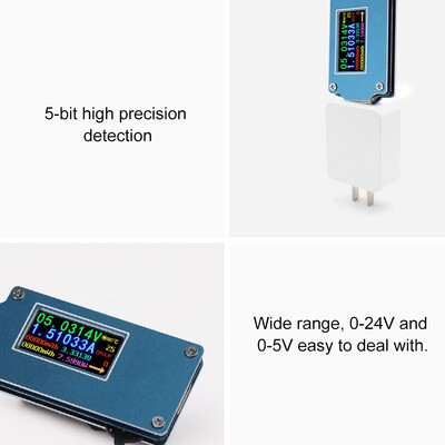 

Greensen Mini Dual TYPE-C LCD Mobile Phone USB PD Fast Charge Tester Meter Auto Detection USB Charge Tester LCD USB Tester