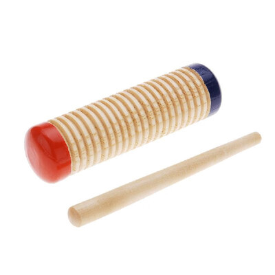 

Wooden Guiro Shaker Baby Kid Child Early Educational Musical Instrument Rhythm Beats Toy Tool Percussion with Mallet