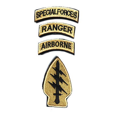 

Special Forces Airborne Ranger Tabs Armband Magic Sticker Camouflage Coat Embroidered Patch