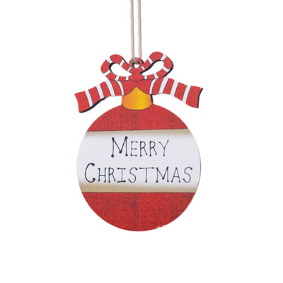 

Toponeto Home Decor Gifts Wooden Pendant Christmas Tree Ornament Party Hanging Decor