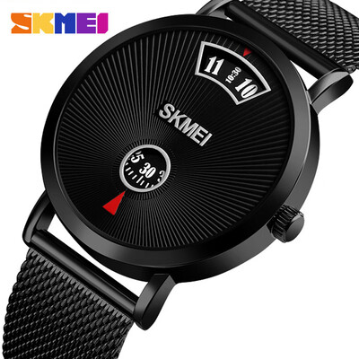 

Creative models no pointer quartz watch casual couple net belt watch