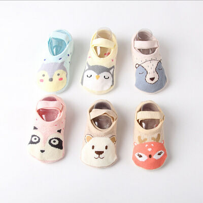 

Cute Newborn Baby GirlBoy Toddler Anti Slip Shoes Cartoon Slipper Floor Socks
