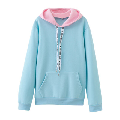 

Autumn Winter Velvet Warm Sweatshirts Hoodies Women Cotton Plush Hooded Kawaii Pullover Female Loose Wild Hoody Tracksuit