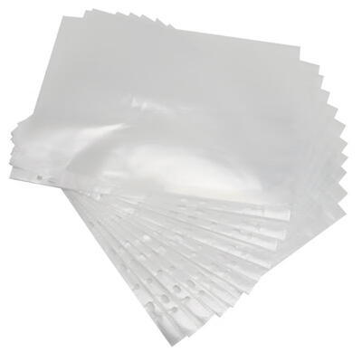 

Greensen 100 Pcs A4 Transparent 11 Hole Thick Office Paper Storage Cover Loose Leaf File Protect Bag