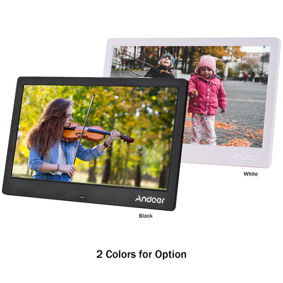 

Andoer 125 Inch Digital Photo Frame Narrow Border 1366768 High Resolution EDP Wide Viewing Angle Display Support Music Video Clo