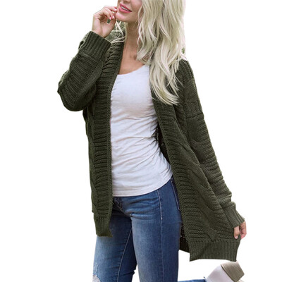 

Toponeto Womens Long Sleeve Knitwear Open Front Cardigan Sweaters Casual Outerwear