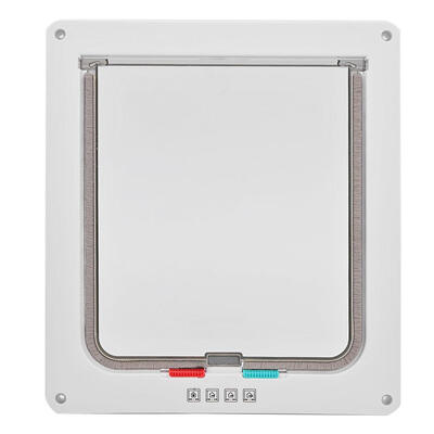 

4 Way Lockable Dog Cat Security Flap Door Kitten Puppy Pets Plastic Gate