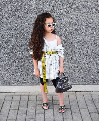 

Fashion Toddler Baby Girl Bandage Clothes Plaids&Checks Top T-shirt Shirt Dress